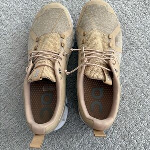 On Running Kids Tan Sneakers